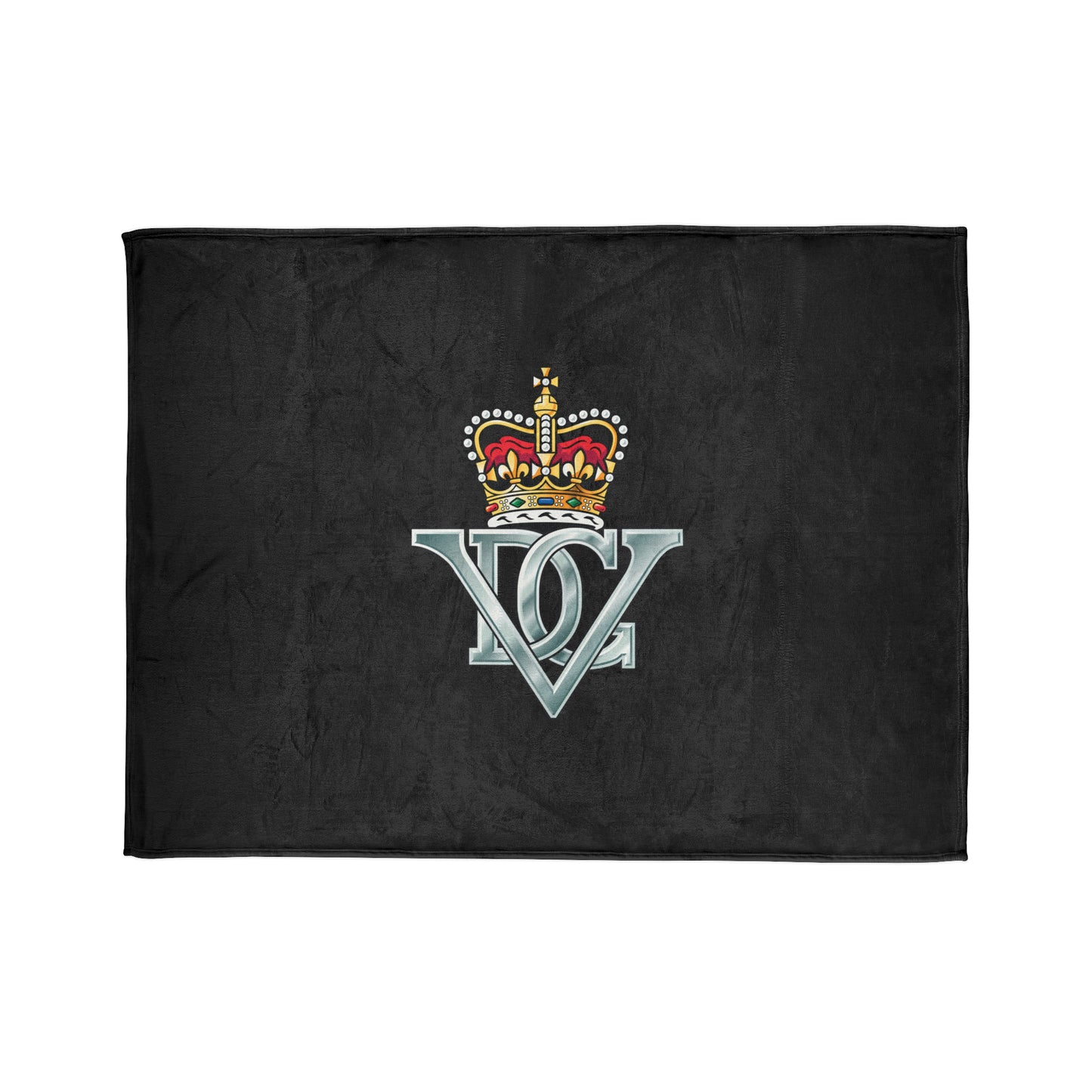 5th Royal Inniskilling Dragoon Guards Fleece Blanket (Black Background)