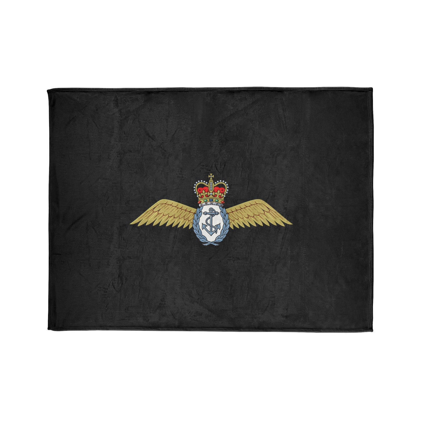 FAA Wings Fleece Blanket (Black Background)