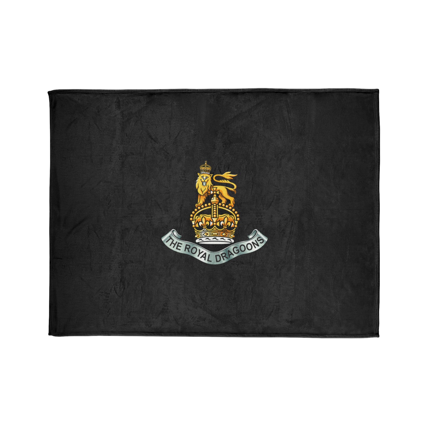 1st Royal Dragoons Fleece Blanket (Black Background)