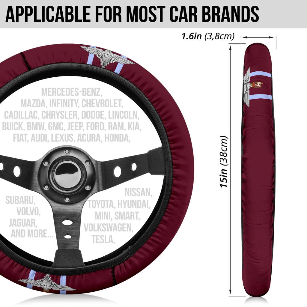 steering wheel cover Steering Wheel Cover - Parachute Regiment Steering Wheel Cover / Universal Fit Parachute Regiment Steering Wheel Cover