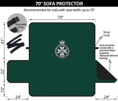 sofa protector 70" 70 Inch Sofa Royal Green Jackets 3-Seat Sofa Protector