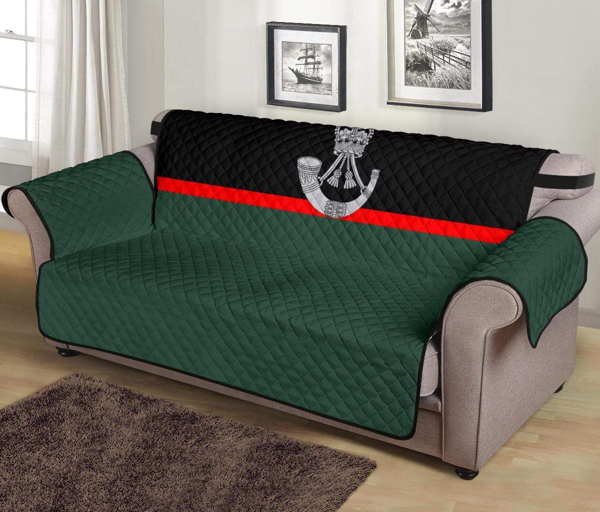 sofa protector 70" 70 Inch Sofa Royal Gurkha Rifles 3-Seat Sofa Protector