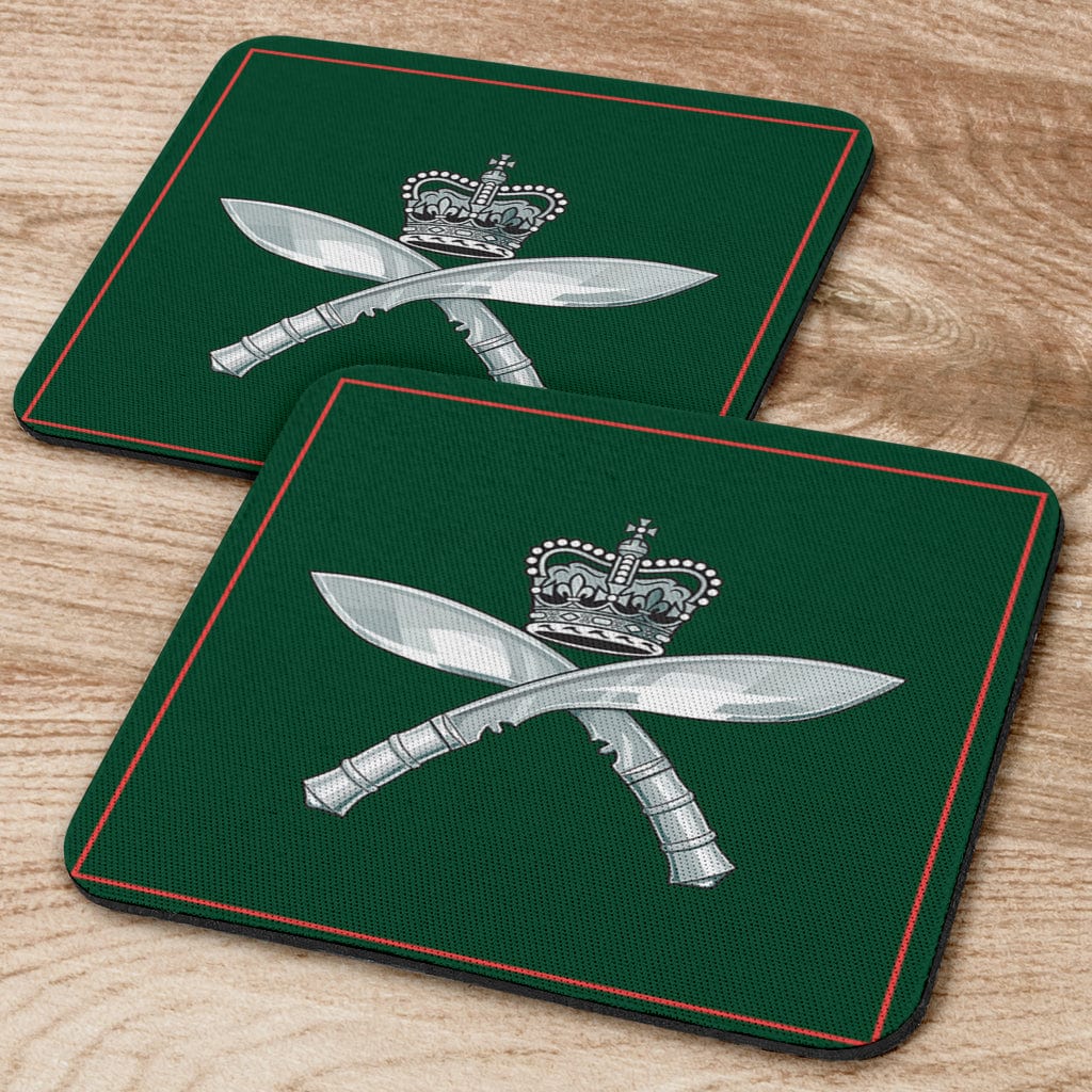 Coasters Square Coasters - Royal Gurkha Rifles Coasters (6) / Set of 6 Royal Gurkha Rifles Coasters (6)