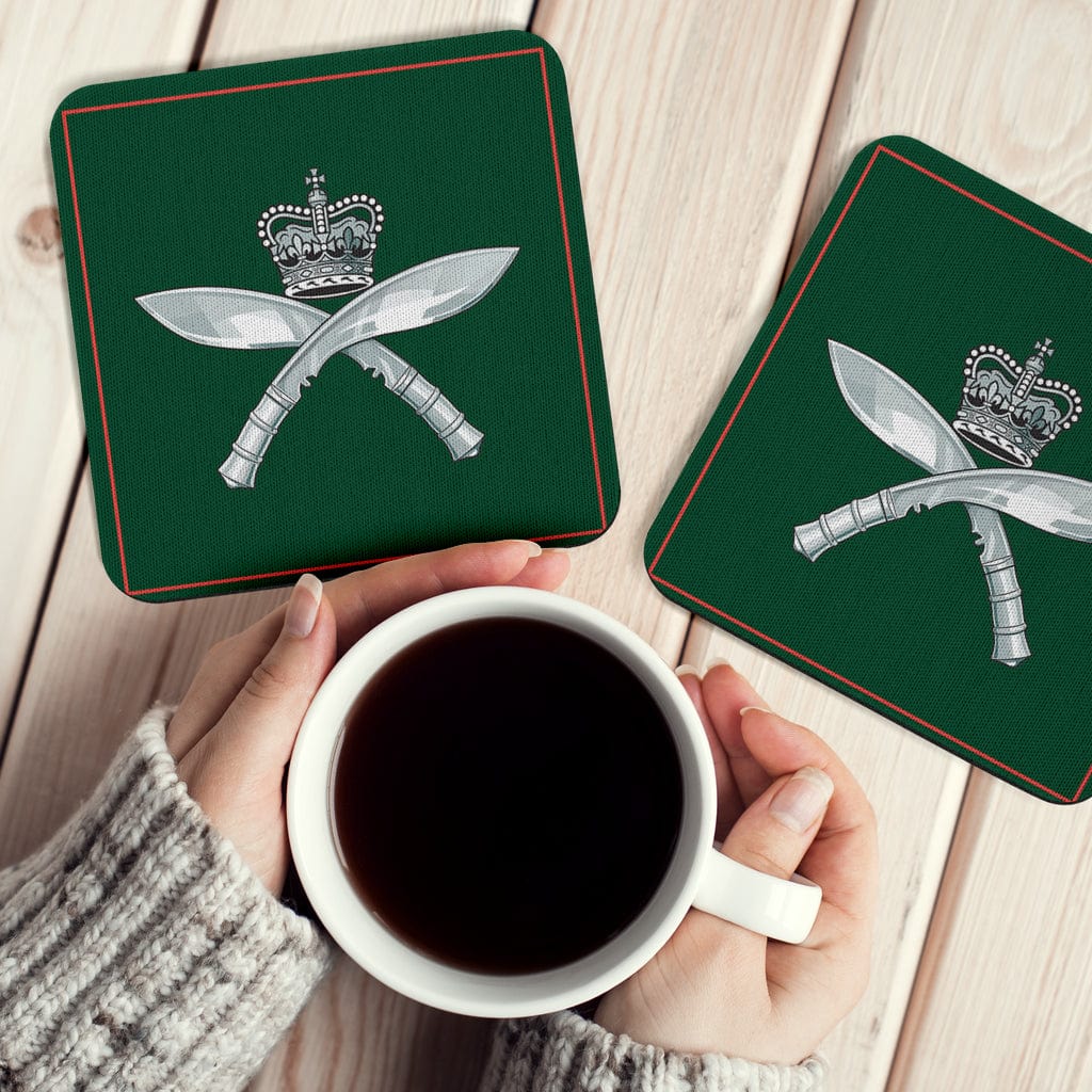 Coasters Square Coasters - Royal Gurkha Rifles Coasters (6) / Set of 6 Royal Gurkha Rifles Coasters (6)