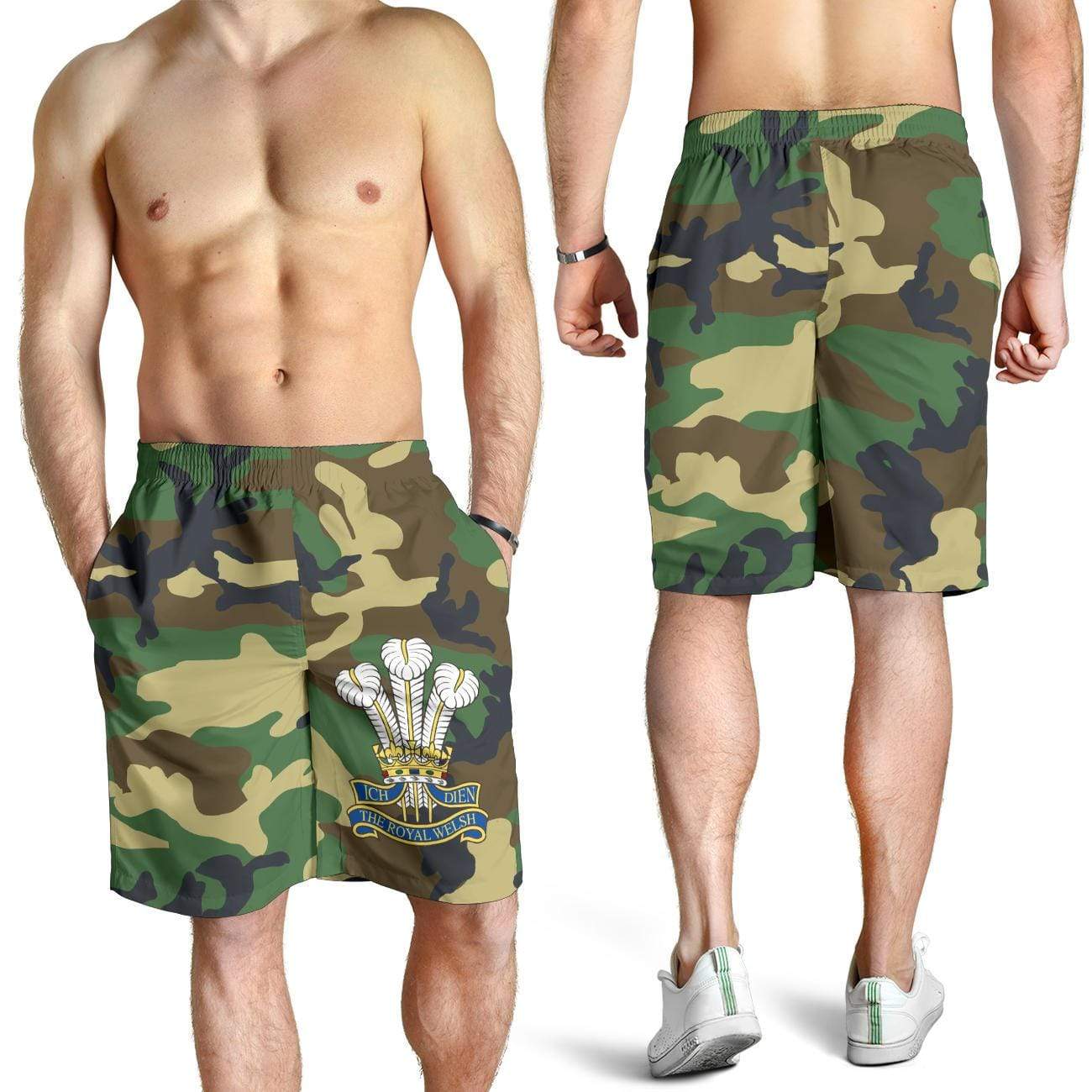 shorts Men's Shorts - Royal Welsh Camo Men's Shorts / S Royal Welsh Camo Men's Shorts