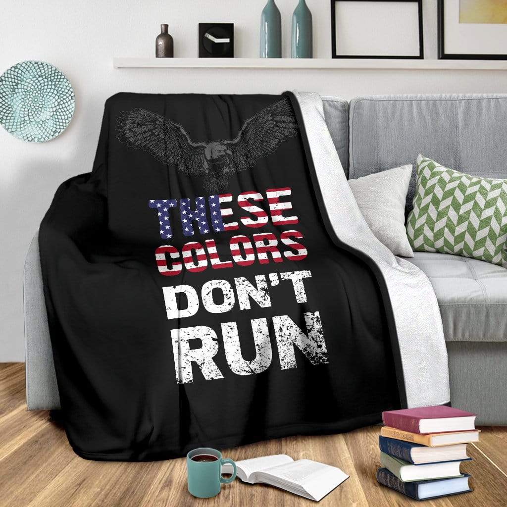 fleece blanket Youth (56 x 43 inches / 140 x 110 cm) USA Colors Don't Run Fleece Throw Blanket