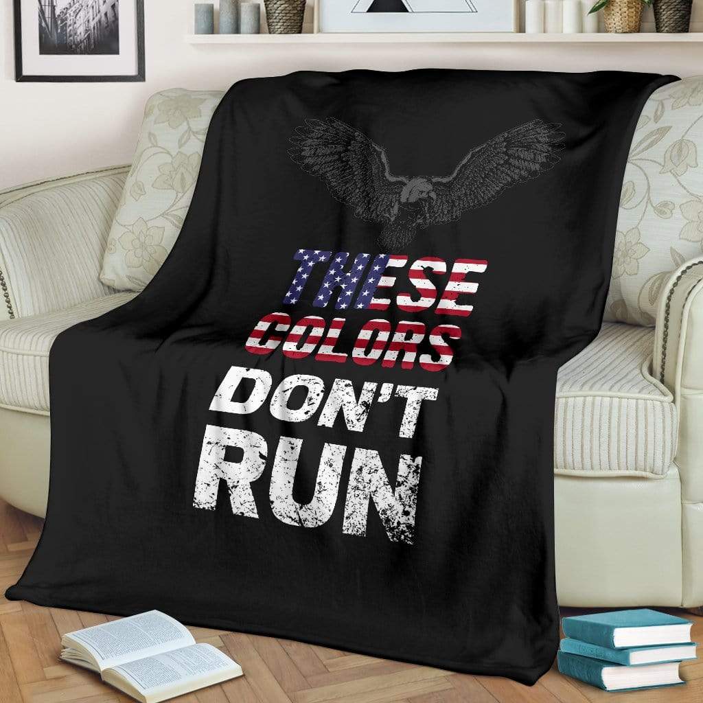 fleece blanket USA Colors Don't Run Fleece Throw Blanket