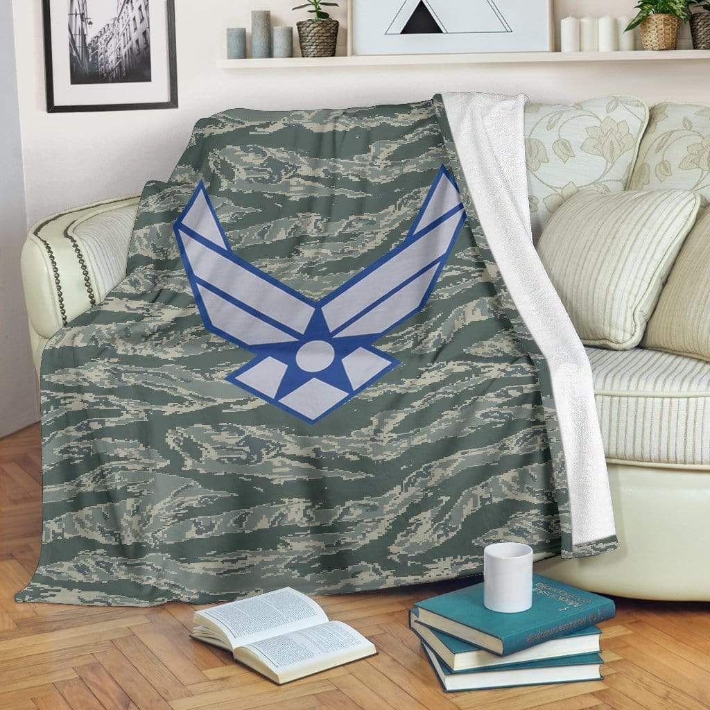 fleece blanket USAF Fleece Throw Blanket