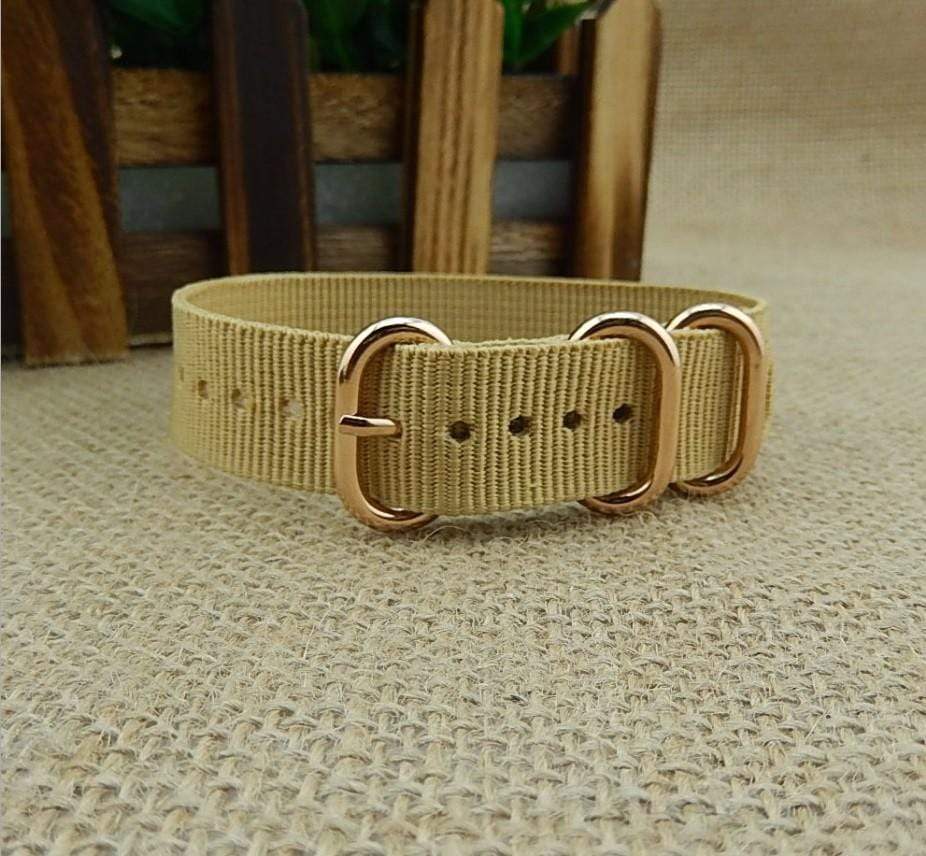 equipment Kahki / 18mm Watchstrap NATO Style - 3 Rings