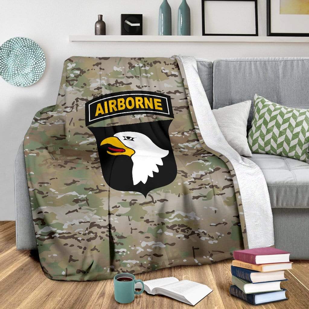 fleece blanket 101st Airborne Division Fleece Throw Blanket