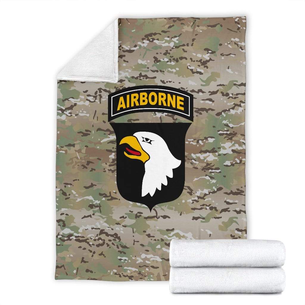 fleece blanket 101st Airborne Division Fleece Throw Blanket