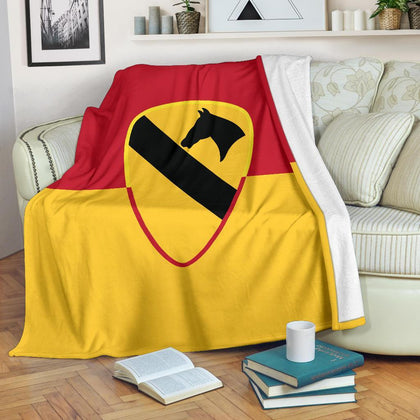 1st Cavalry Division Fleece Throw Blanket