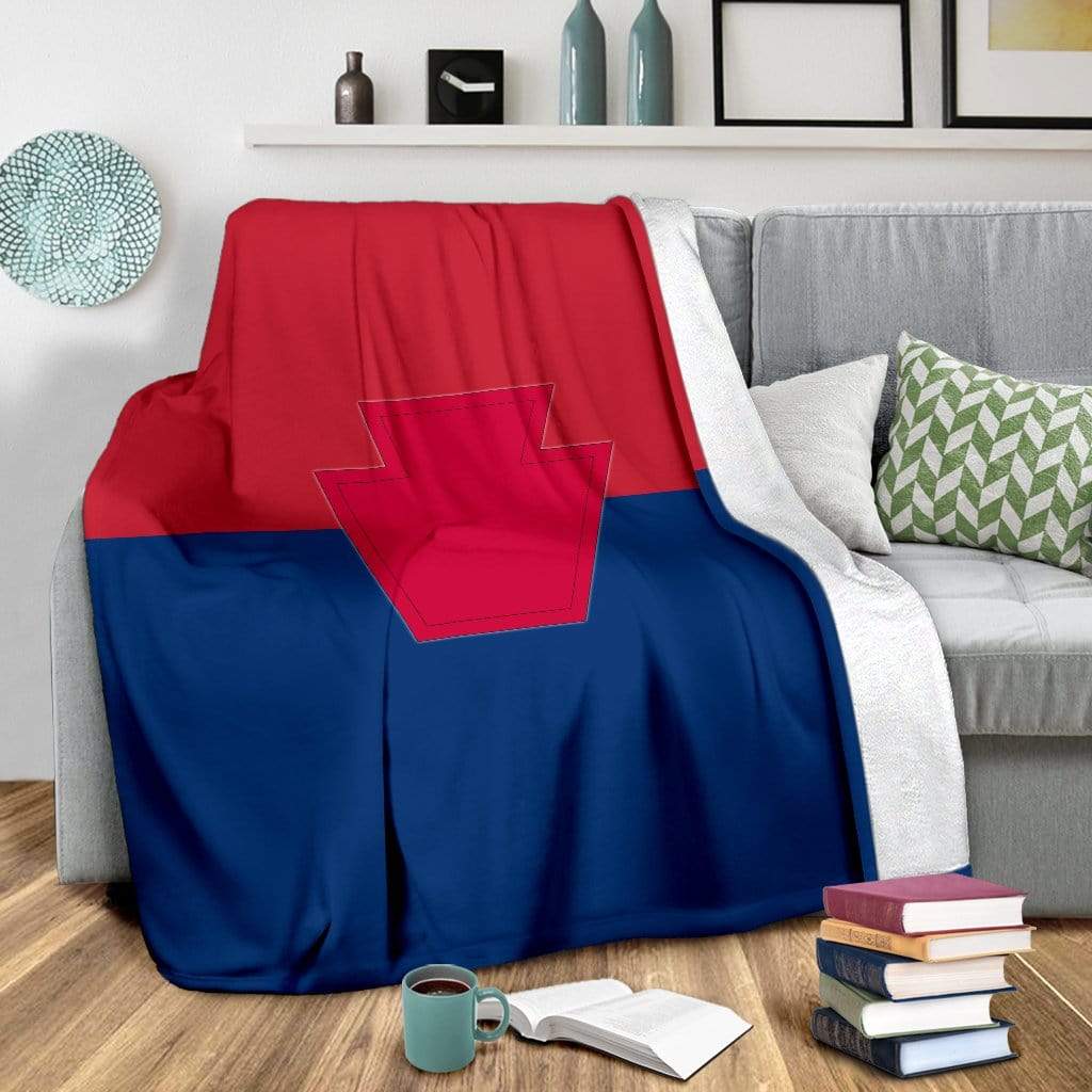 fleece blanket 28th Infantry Division Fleece Throw Blanket