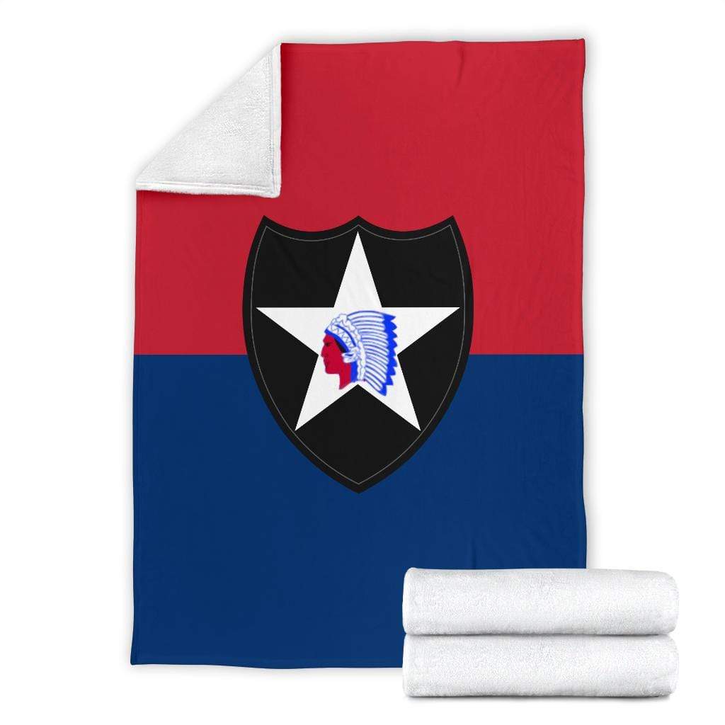 fleece blanket 2nd Infantry Division Fleece Throw Blanket