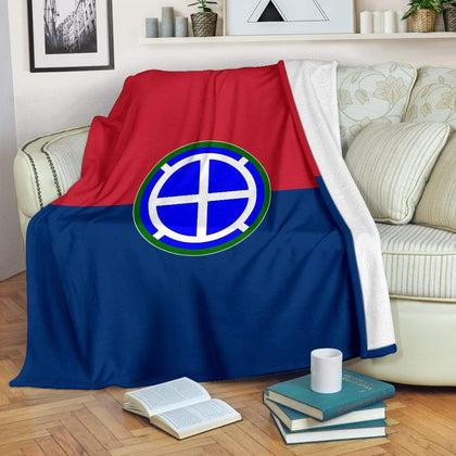35th Infantry Division Fleece Throw Blanket