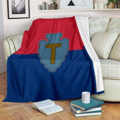 36th Infantry Division Fleece Throw Blanket
