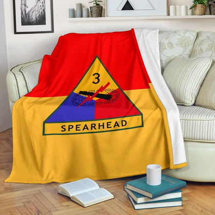 3rd Armored Division Fleece Throw Blanket