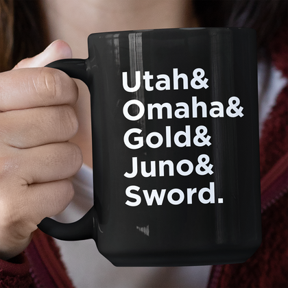 D Day Beaches Mug