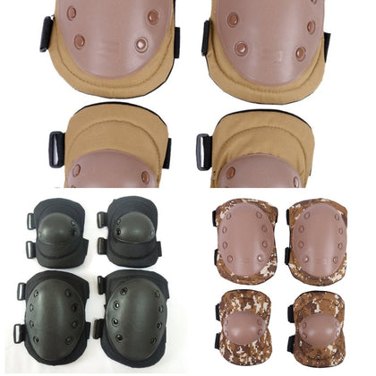 4 Pcs/lot Adult Tactical Combat Protective Pad Set Professional Gear Sports Military Knee Elbow Protector Elbow & Knee Pads New