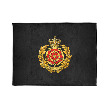 Duke of Lancaster's Regiment Fleece Blanket (Black Background)