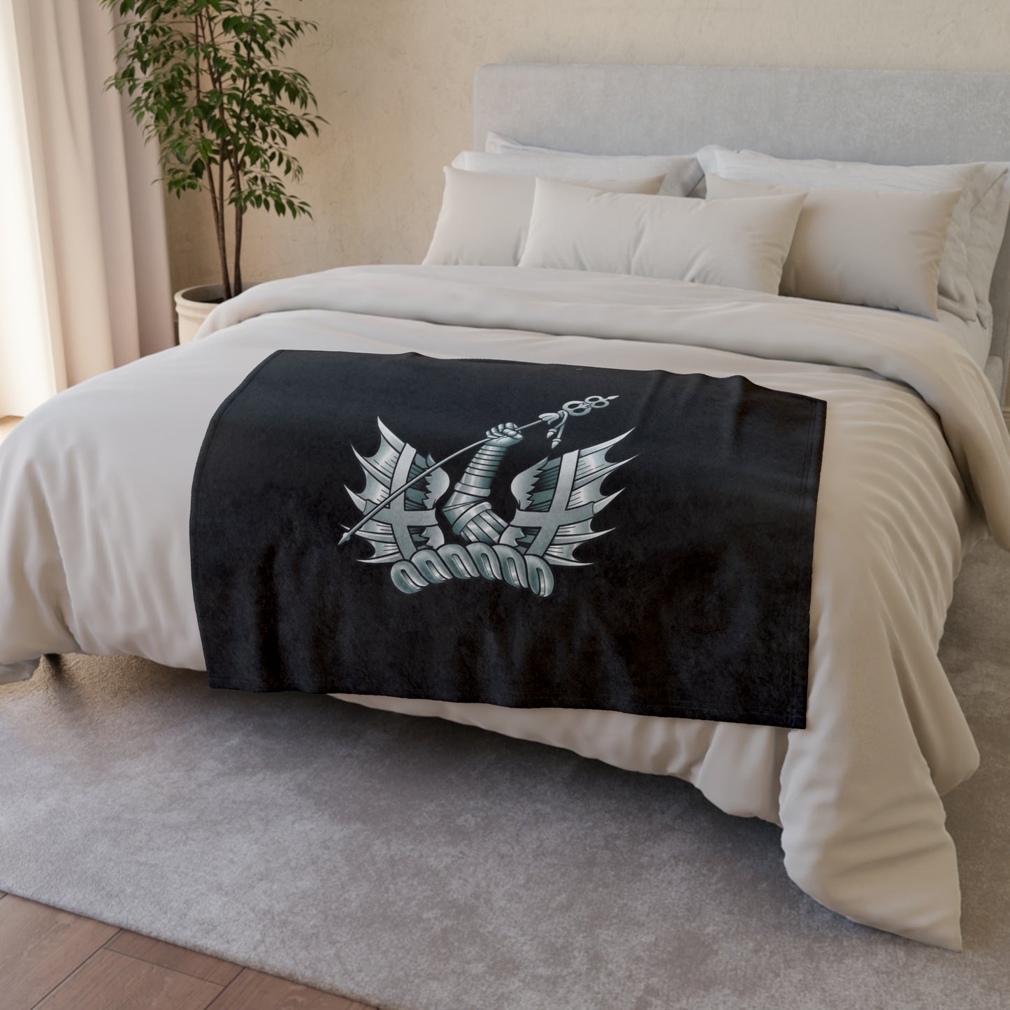 Honourable Artillery Company Fleece Blanket (Black Background)