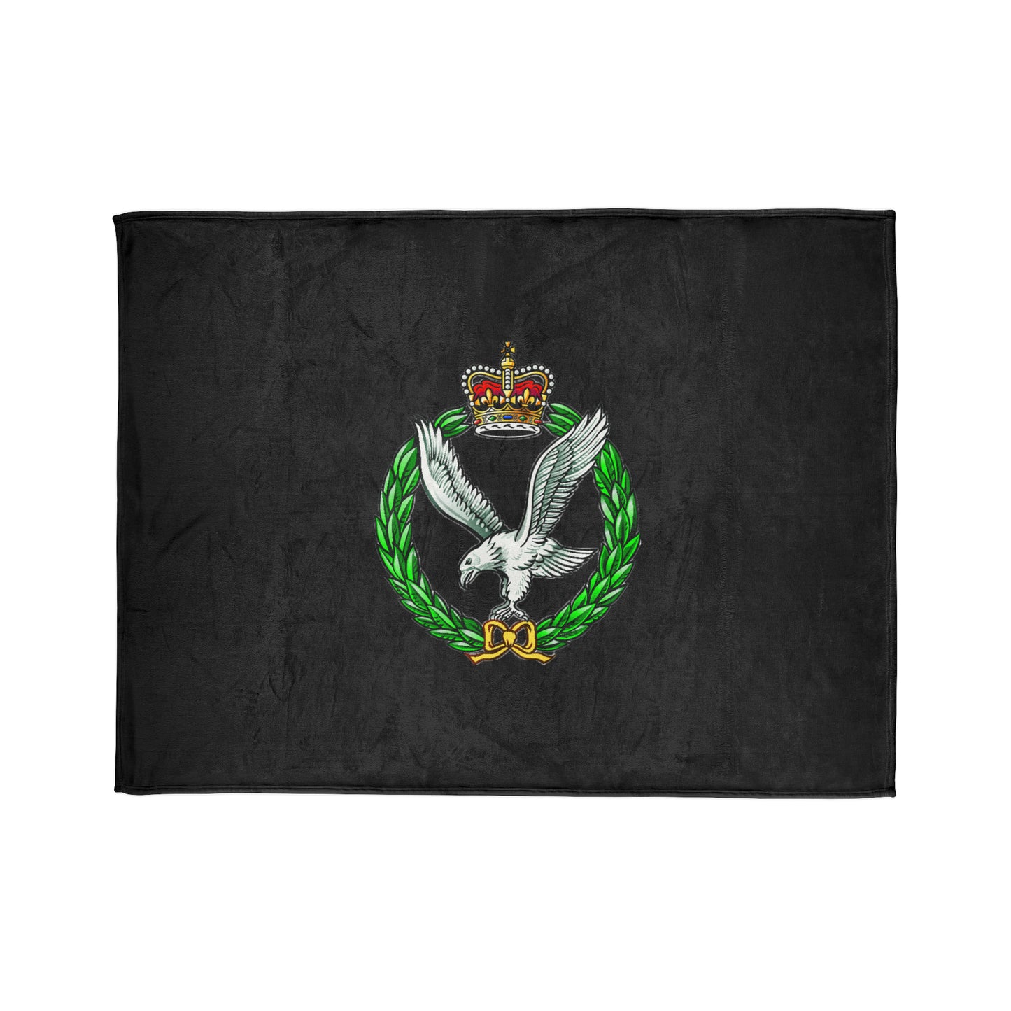 Army Air Corps Fleece Blanket (Black Background)