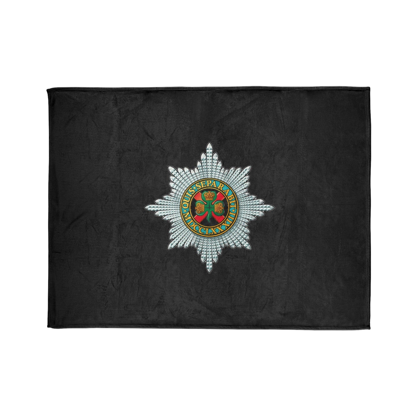 Fleece Blanket Irish Guards Fleece Blanket (Black Background)
