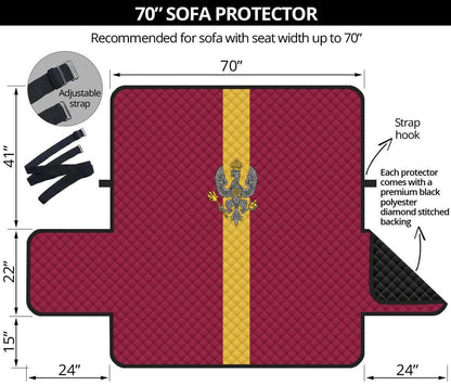 sofa protector 70" 70 Inch Sofa King's Royal Hussars 3-Seat Sofa Protector
