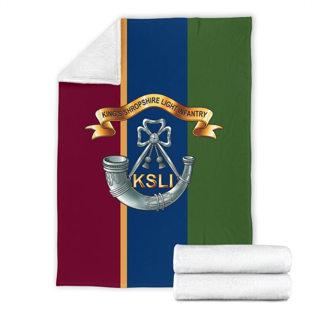 fleece blanket King's Shropshire Light Infantry Fleece Blanket