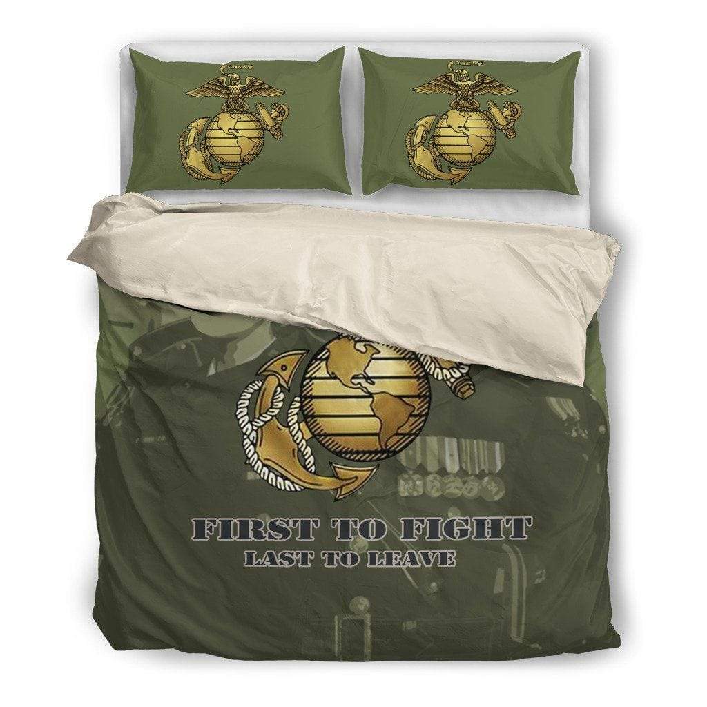 duvet Marine Green Duvet Cover + 2 Pillow Cases