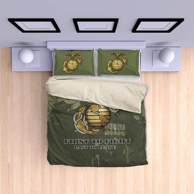 duvet Marine Green Duvet Cover + 2 Pillow Cases