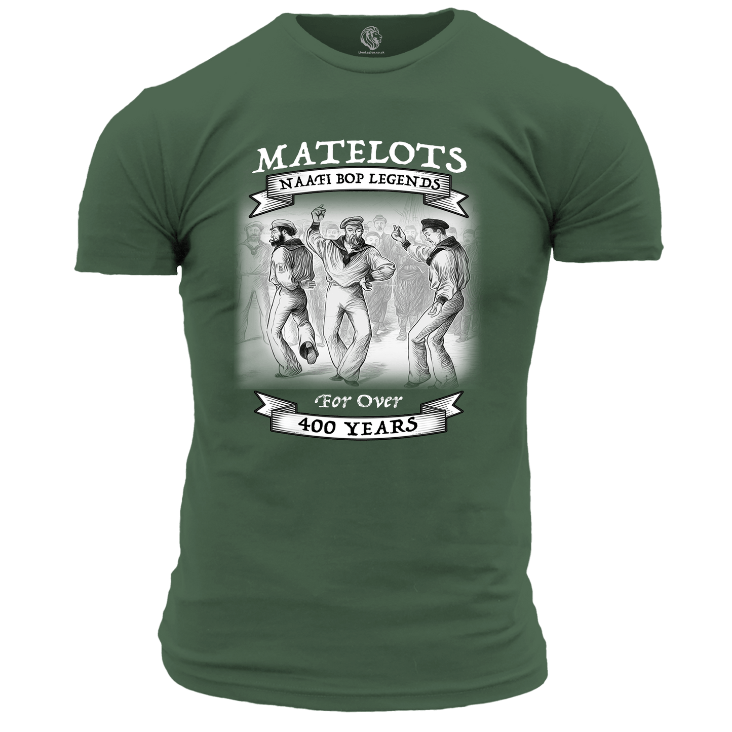 T-Shirt Military Green / S Matelots NAAFI Bop Legends