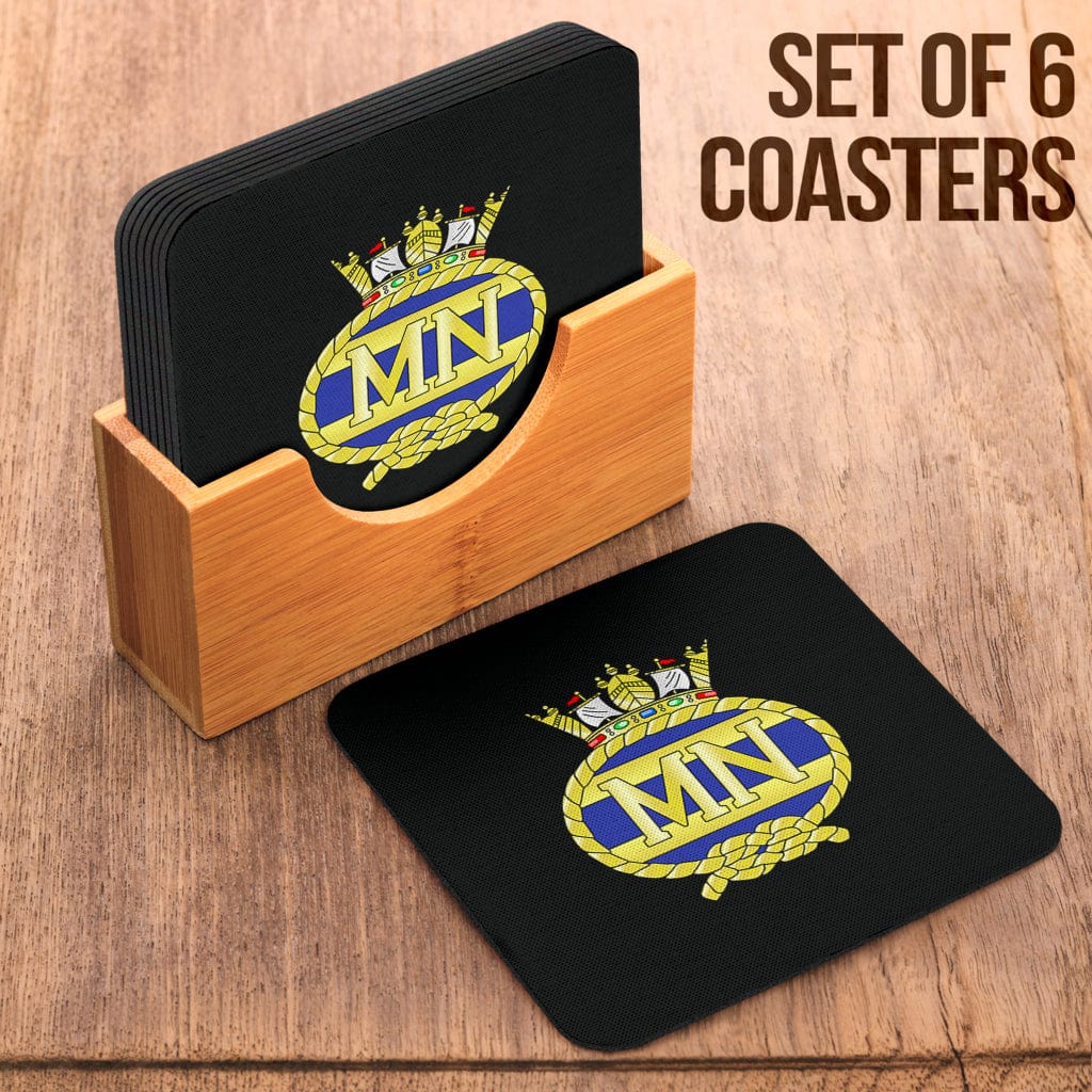 Coasters Square Coasters - Merchant Navy Coasters (6) / Set of 6 Merchant Navy Coasters (6)