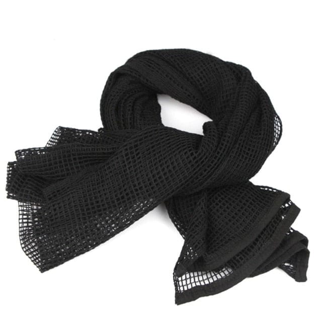 Black mesh hot sale scarf