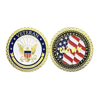 memorabilia Navy Veteran Challenge Coin
