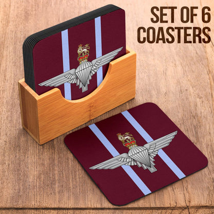 Coasters Square Coasters - Parachute Regiment Coasters (6) / Set of 6 Parachute Regiment Coasters (6)