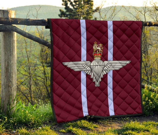 quilt Lap Blanket (45 x 50 inches / 114 x 127 cm) Parachute Regiment Quilted Blanket