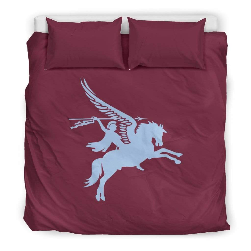 duvet Bedding Set - Black - Pegasus Duvet Set / UK King Pegasus Duvet Cover + 2 Pillow Cases