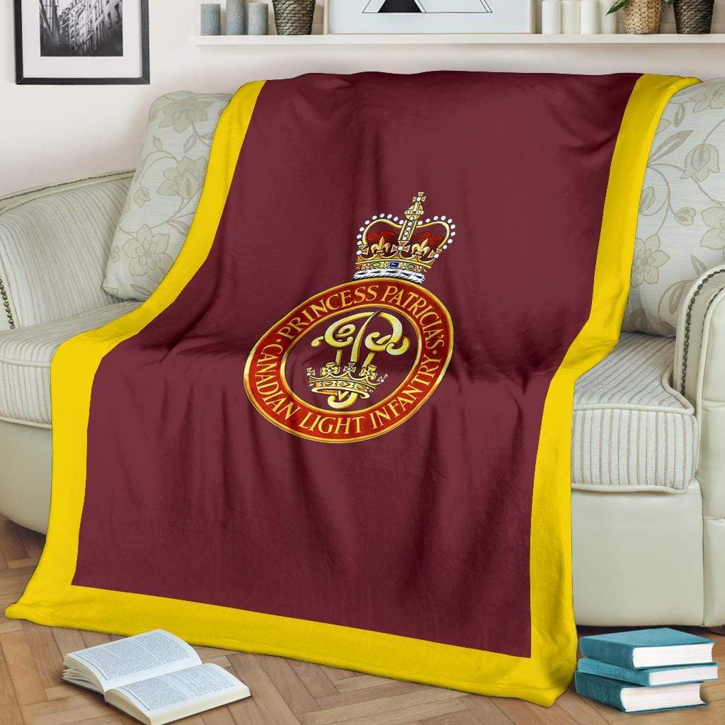 fleece blanket Large (70 x 54 inches / 180 x 140 cm) Princess Patricia's Canadian Light Infantry Fleece Throw Blanket