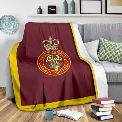 fleece blanket X-Large (80 x 60 inches / 200 x 150 cm) Princess Patricia's Canadian Light Infantry Fleece Throw Blanket