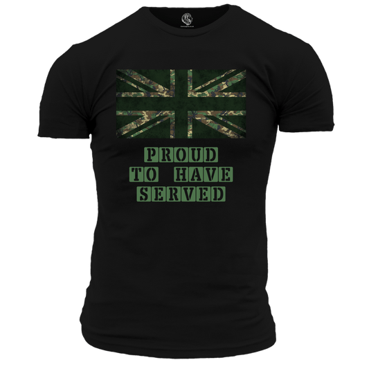 T-Shirt Black / S Proud To Have Served