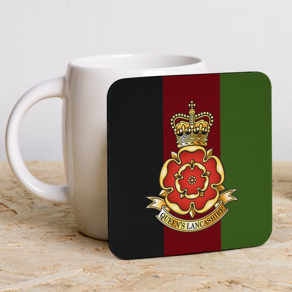 Coasters Square Coasters - Queen's Lancashire Regiment Coasters (6) / Set of 6 Queen's Lancashire Regiment Coasters (6)