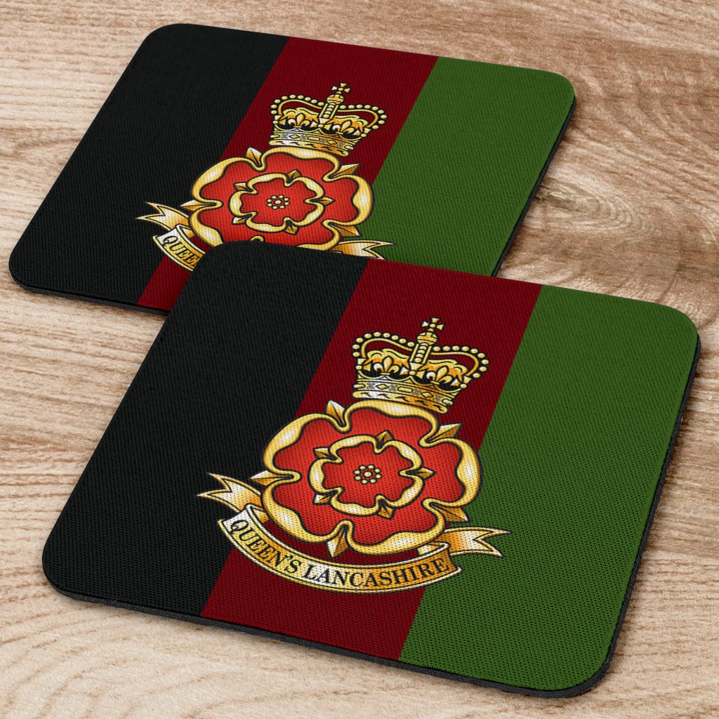 Coasters Square Coasters - Queen's Lancashire Regiment Coasters (6) / Set of 6 Queen's Lancashire Regiment Coasters (6)