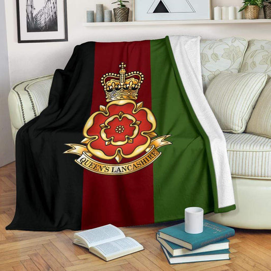 fleece blanket Youth (56 x 43 inches / 140 x 110 cm) Queen's Lancashire Regiment Fleece Blanket
