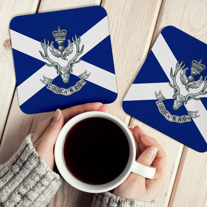 Coasters Square Coasters - Queen's Own Highlanders Coasters (6) / Set of 6 Queen's Own Highlanders Coasters (6)