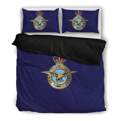 duvet Bedding Set - Black - RAF Emblem / Twin RAF Duvet Cover + 2 Pillow Cases