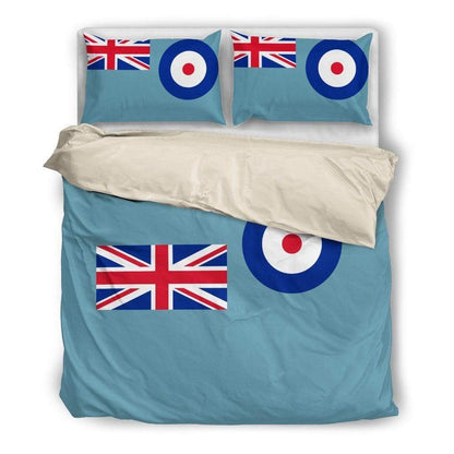 duvet Bedding Set - Beige - RAF Flag / Twin RAF Duvet Cover + 2 Pillow Cases