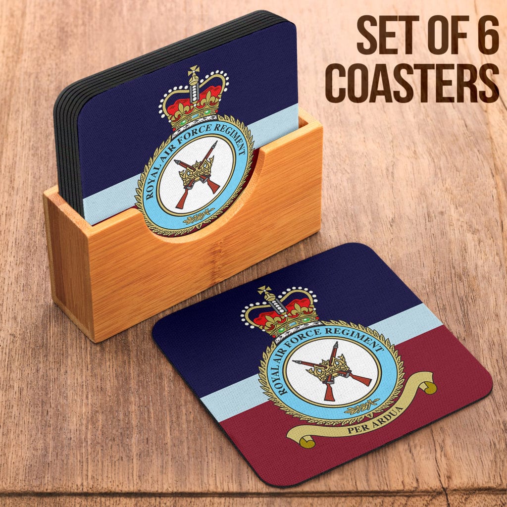 Coasters Square Coasters - RAF Regiment Coasters (6) / Set of 6 RAF Regiment Coasters (6)