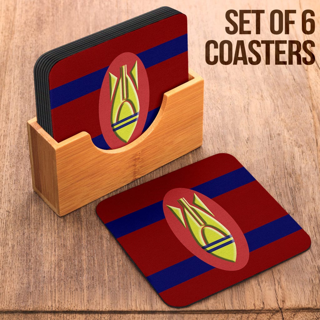 Coasters Square Coasters - RE Bomb Disposal Coasters (6) / Set of 6 RE Bomb Disposal Coasters (6)
