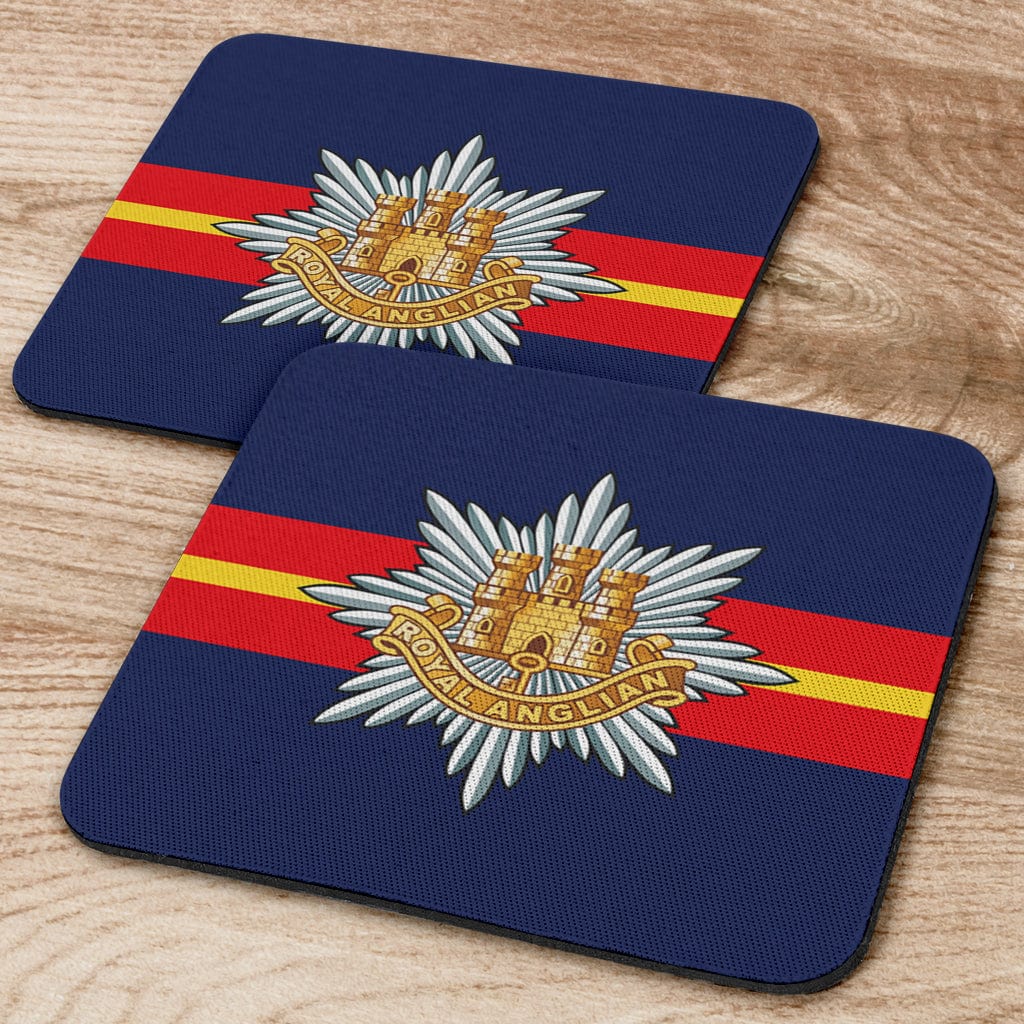 Coasters Square Coasters - Royal Anglian Regiment Coasters (6) / Set of 6 Royal Anglian Regiment Coasters (6)